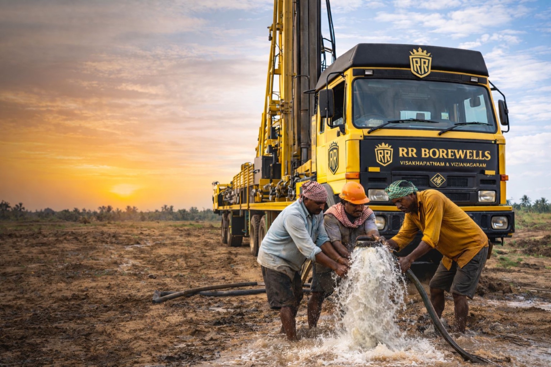 RR BOREWELLS drilling site